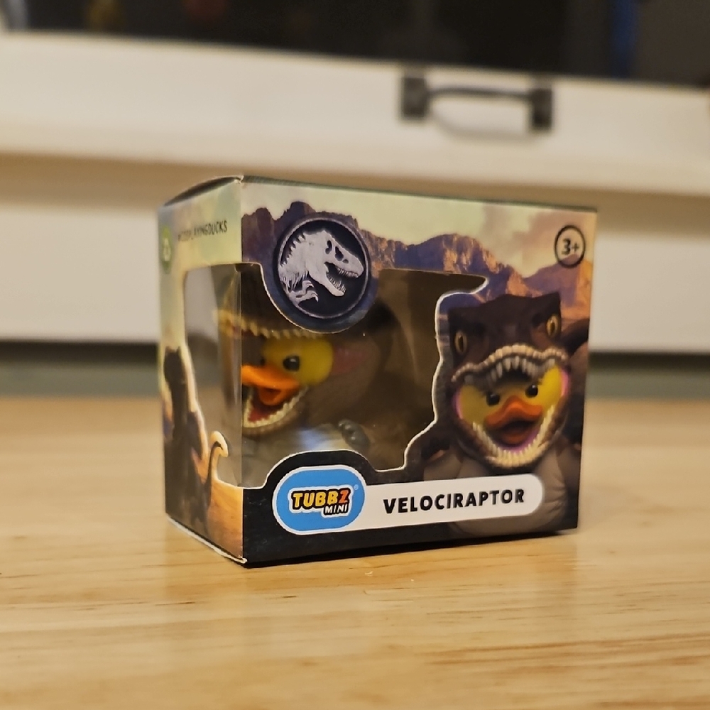 TUBBZ Mini Jurassic World Velociraptor Collectible Duck